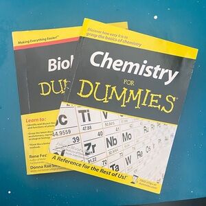Chemistry and Biology  for Dummies Books (qty 2)
